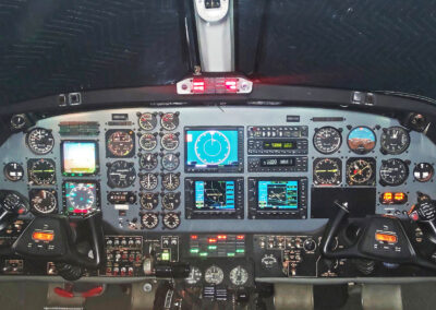 King Air 200 Panel before avionics upgrade